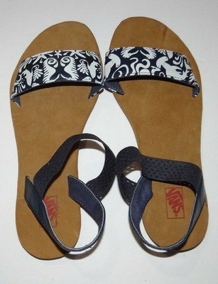vans leather flip flops