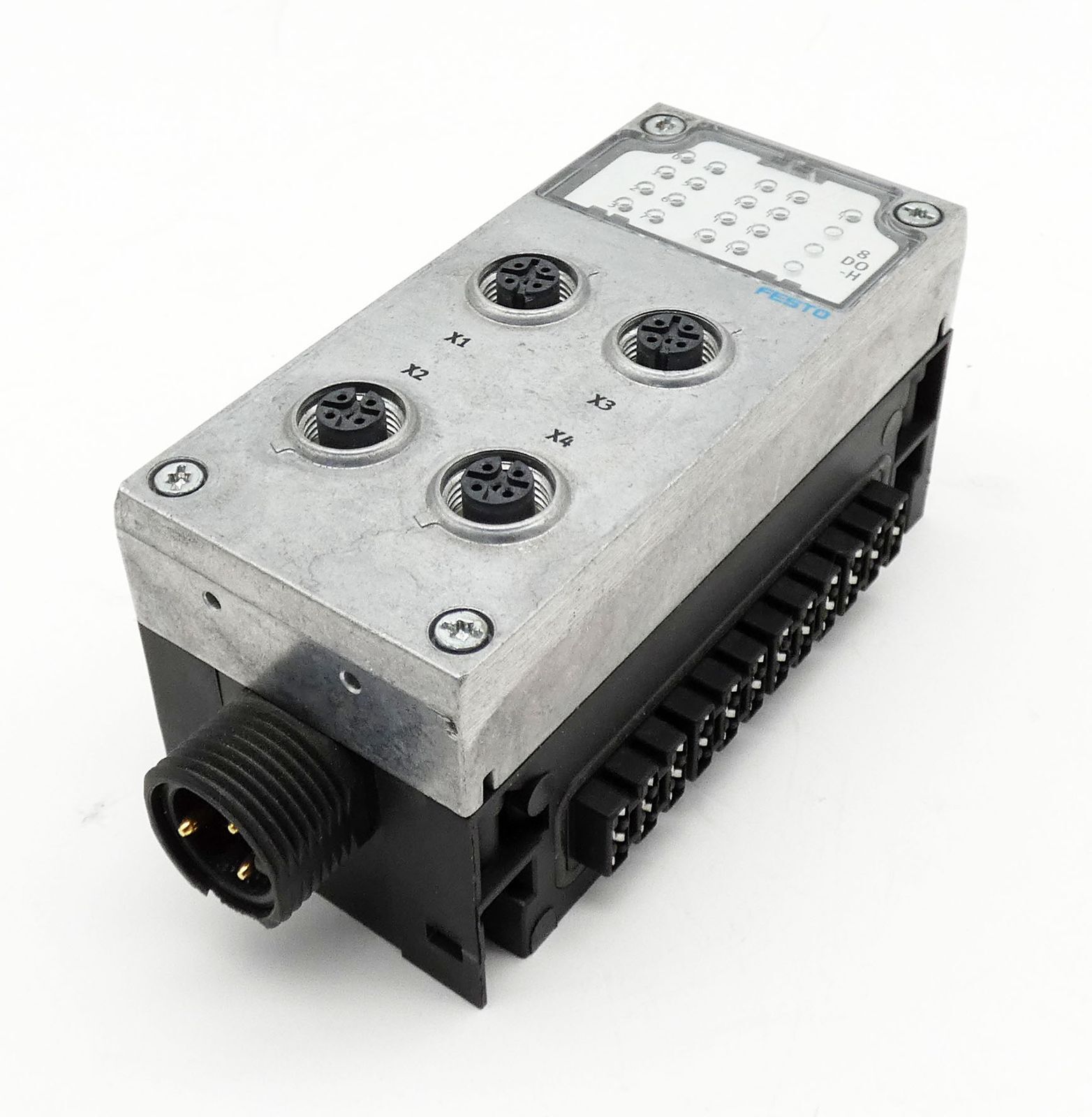 Festo CPX-M-AB-4-M12X2-5POL 549367 Anschlussblock + CPX-GE-EV-Z-7/8-5POL -used-