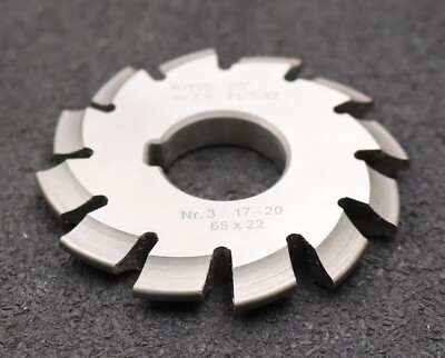 DOLD Zahnformfräser m= 2,5mm No. 3 für Z= 17-20 EGW 20° gear profile cutter