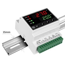 35mm Rail Temperature Controller PID Thermostat Relay Output SSR Output RS485