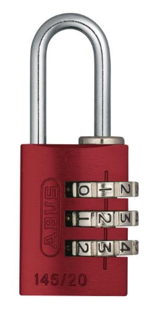 Lucchetto ABUS 145/20 Rosso in Alluminio a Combinazione | Acquista Online