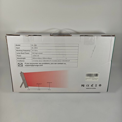 PRUNGO RL-100 Red Light Therapy Kit with 660nm Red & Near Infrared 850nm - 120W - Picture 9 of 9