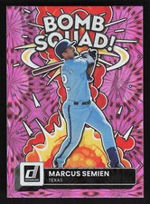 2022 Donruss #BS-4 Marcus Semien Pink Fireworks Card TCCCX A