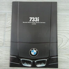 BMW - 733i - 1978 - Brochure - Bavarian Motor Works - Dealership - Color - VTG