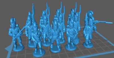 Bavarian Line btg 1804-14 -  13 minis - Resin 28mm Scale