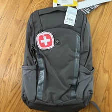 SWISSGEAR Discreet Travel Work Commuter Backpack Fits 15" Laptop - Charcoal Gray