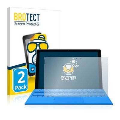 2x Schutzfolie Matt für Microsoft Surface Pro 4 Displayschutz Antireflektierend