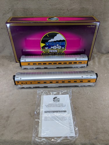 MTH 20-6699 Denver & Rio Grande O 2-Car 70' aerodinámico SLPR/comedor pasajero | Condition: New