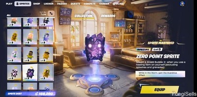 Fortnite Sprites Cube Zero Point Sprite Level 5 MASTERED (Digital Index Only)
