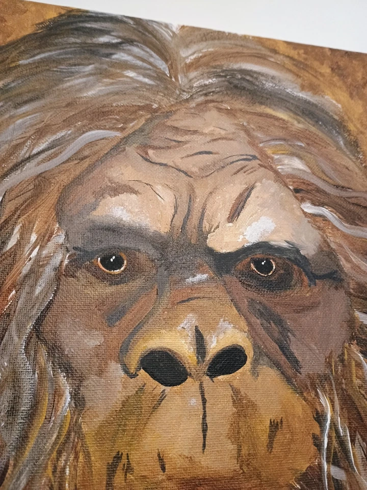 Original Bigfoot Painting – Mysterious Sasquatch Art, One-of-a-Kind! - Image 4 of 4
