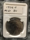 1926 s peace silver dollar Bu