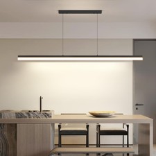 Modern LED Linear Pendant Light, 31IN Ceiling Chandlier Light Fixtures Hangin...