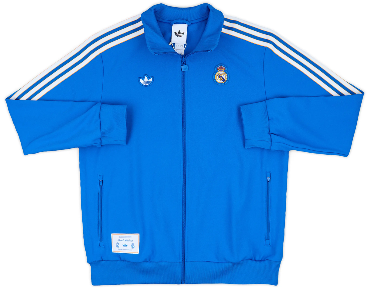adidas Real Madrid Terrace Icons Track Top Blue Originals New