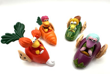 Vintage 1988 McDonalds Fraggle Rock Vegetable Car Happy Meal Toy Set Complete