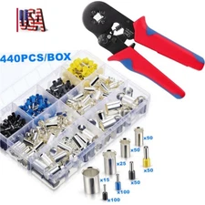 440x Connector Cord Wire Crimp Cable Pin End Bootlace Ferrule Terminals Kit Set
