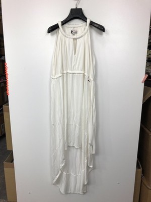 KHUJO Damen Kleid Modell: Betula Weiß S