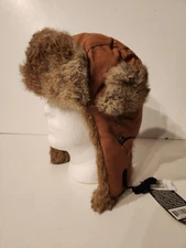 NEW Mad Bomber Trapper Hat Rabbit Fur Winter Warm Aviator Ski Hat XXL 305VBRN-5