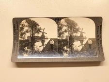 Keystone Stereoview Photo Netherlands Zaandyk  Zaandijk Windmill