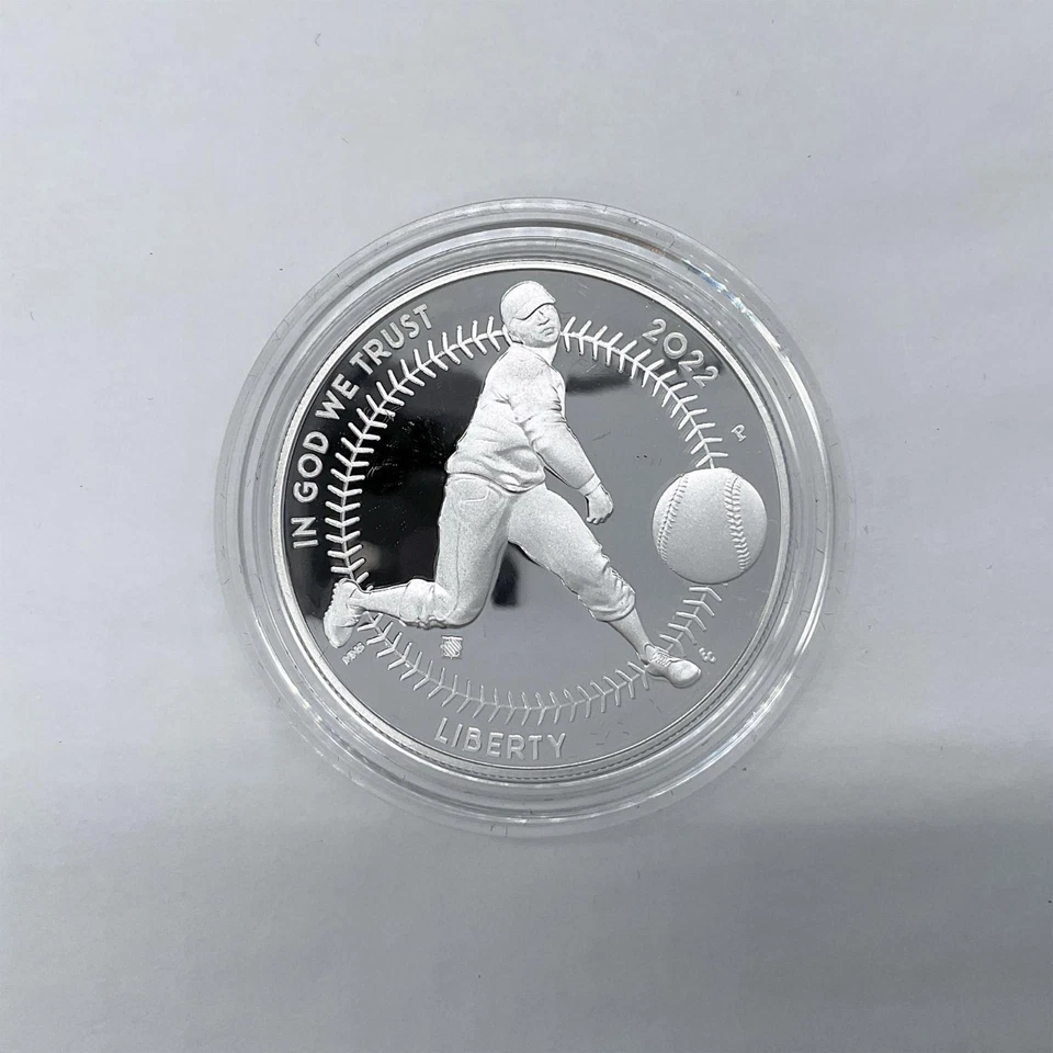 2022-P Silver $1 Negro Leagues Baseball PF69 DCAM ANACS # 7953477 + Bonus - Image 3 of 4