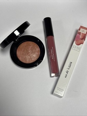 Laura Geller Baked BLUSH N BRIGHTEN PINK GRAPEFRUIT 4,5g & Get Cheeky Gloss Set