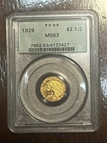 1929 Indian Quarter Eagle — photo from the most recent tracked eBay sale