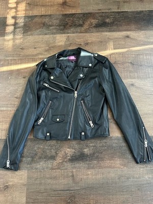 Moto Jacket Vigoss Faux Leather Size Med One flaw see description. 