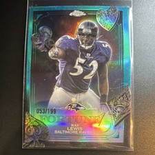 Topps Chrome 2025 Fortune 15 Ray Lewis Serial # /199 Ravens #F15-31 