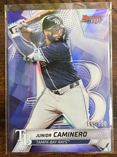 Junior Caminero 2025 Bowman's Best Purple  Refractor /250 #54 Rays