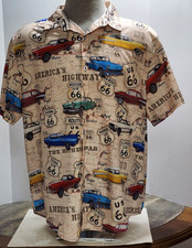 Very Clean Route 66 Camp Shirt 100 Polyester 2XL  US Seller 