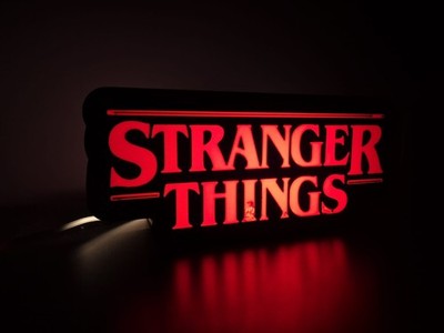 Stranger Things LED Schreibtischlampe, 3D-gedrucktes Neon Style Licht für Sch...