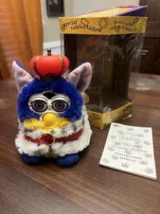 Tiger Furby Royal Special Limited Edition 1999 w/ Box & Instructions Not Working