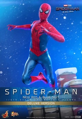 Hot Toys MMS680 Spider-Man 1/6 Scale Deluxe Version New Red and Blue Suit