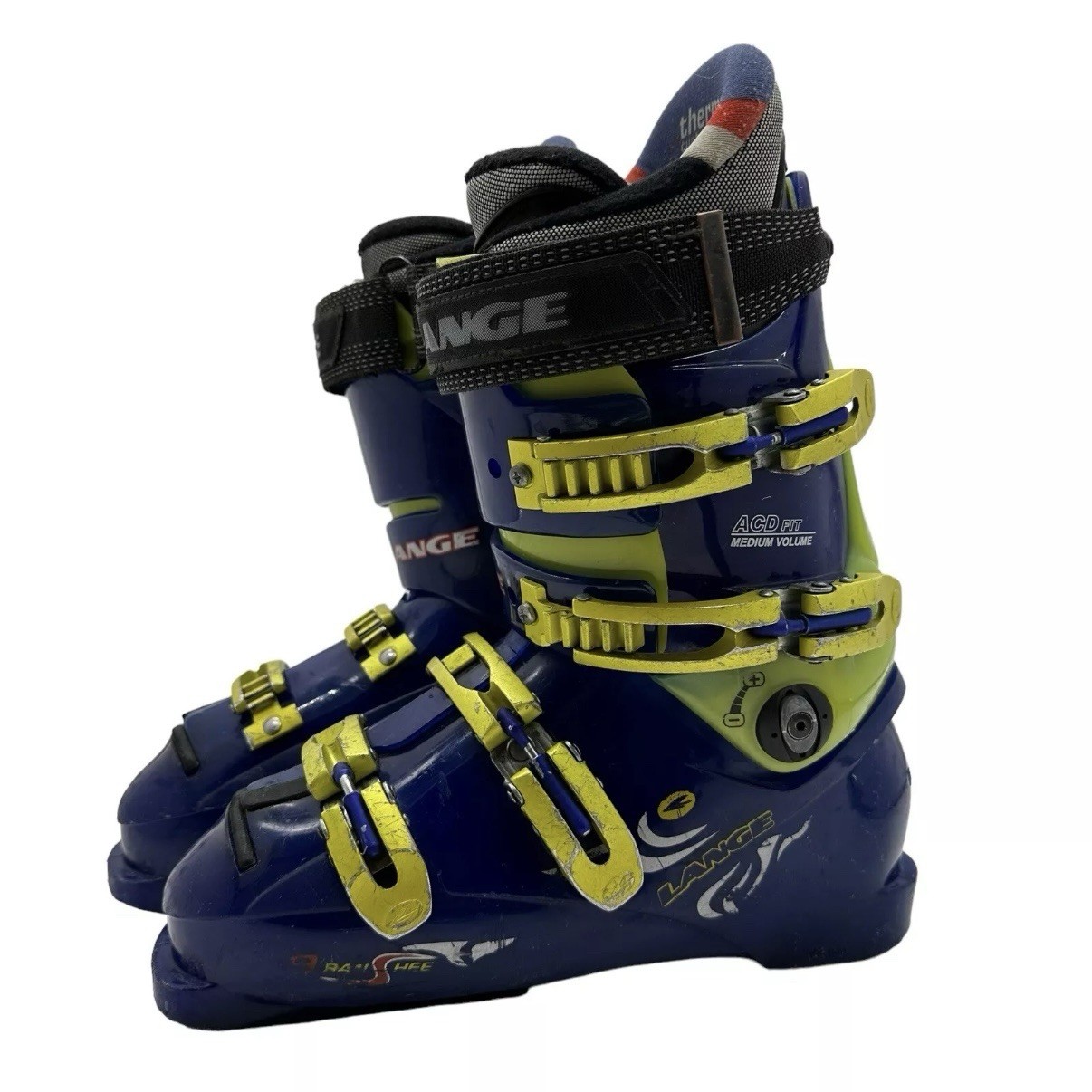 SALOMON Scarponi da sci Lange Banshee uomo 8 blu verde sci alpino downhill ACD Fit Energy