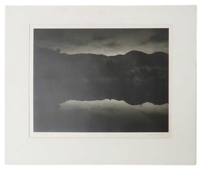 Ichigo Sugawara '' GAIA #5 '' 1990 Gelatine Silberdruck Autogramm H 20 x B 24 Zoll