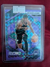 24-25 Panini Mosaic Epic Performers Shai Gilgeous-Alexander #6 Purple Prizm /175