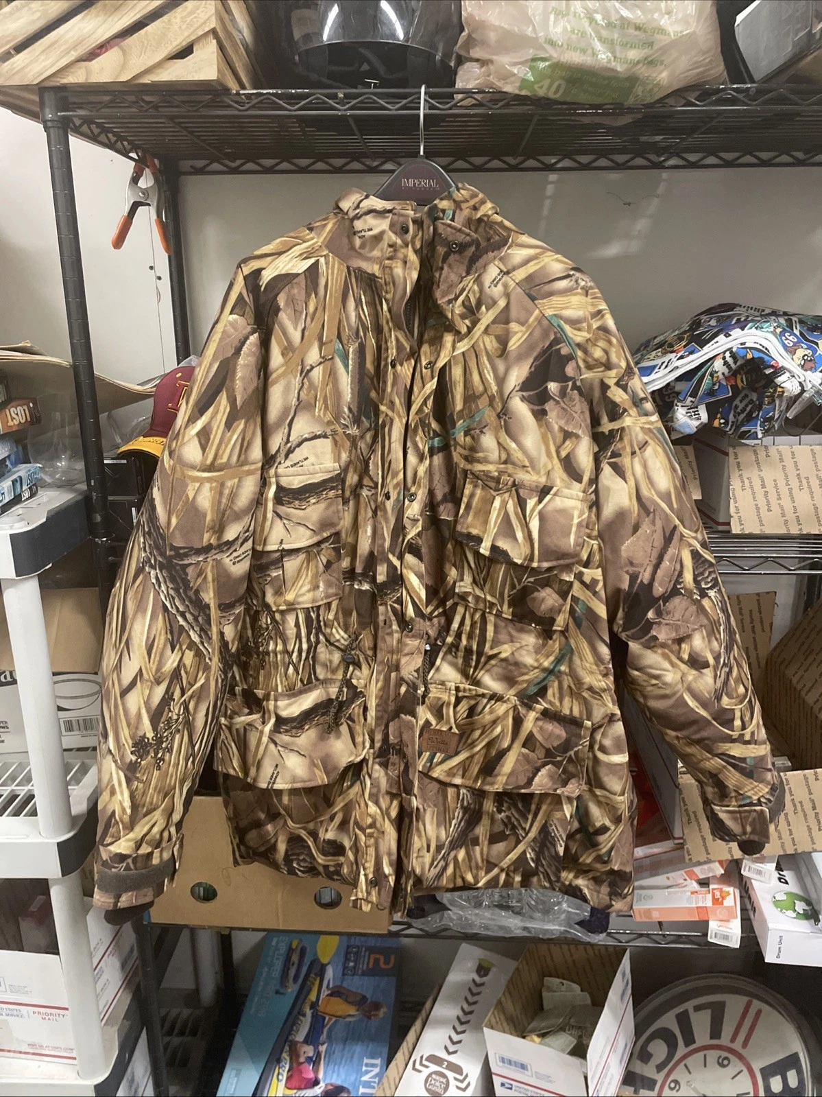 Vtg Walls Heritage mens 3xLarge Water Pruf Camouflage jacket full zip hooded