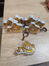 Rilakkuma Marshmallow Flavored Candy Tin Keychain - San-X Lot Of 7