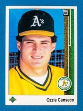 Ozzie Canseco #756 (1989 Upper Deck) Rookie Card, Oakland Athletics. rookie card picture