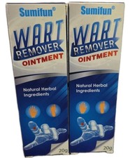 Sumifun Wart Remover ointment, natural herbal ingredients. 20g tube, Lot of 2