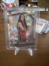 2025 Panini Prizm WNBA Georgia Amoore Cracked Ice RC Washington Mystics #103