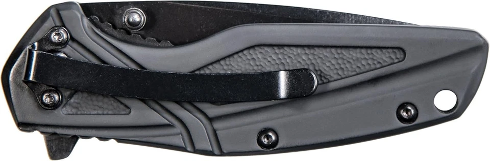 Smith & Wesson черный прорезиненный тактический падение точка лезвие складной карманный нож - Изображение 4 из 4