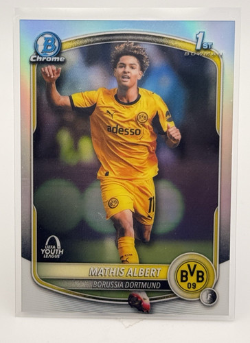 2025-26 Topps Chrome UEFA UCC Mathis Albert 1st Bowman Youth League Rookie Card