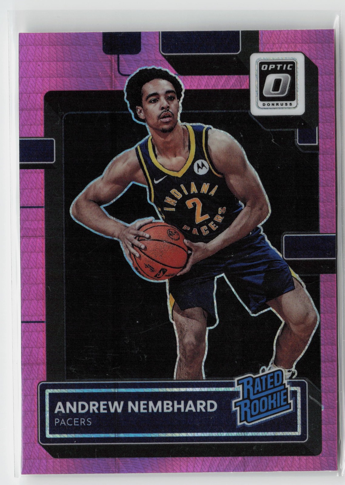 2022-23 Donruss Optic #230 Andrew Nembhard Hyper Pink