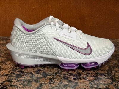 New Youth 4.5 NIKE AIR ZOOM INFINITY TOUR NEXT% 2 GOLF SPIKES/SHOES WHITE/PURPLE