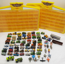 Galoob Micro Machines, Funrise, Road Champs, Mixed Lot w/2 Display Cases Vintage