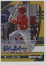 2020 Panini Prizm Draft Picks Gold 2/10 David Calabrese #PDP82 Auto 15t1