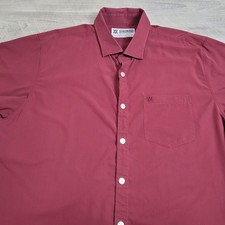 Dixxon Shirt Mens 2X Maroon Performance Bamboo Series D-Lux Blend Long Sleeve