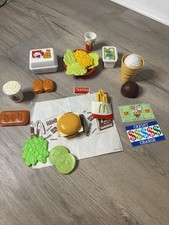McDonald's Toy Play Food Set Vintage 