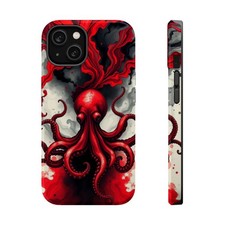 Surreal Bloody Octopus Vortex Phone Case For iPhone Samsung