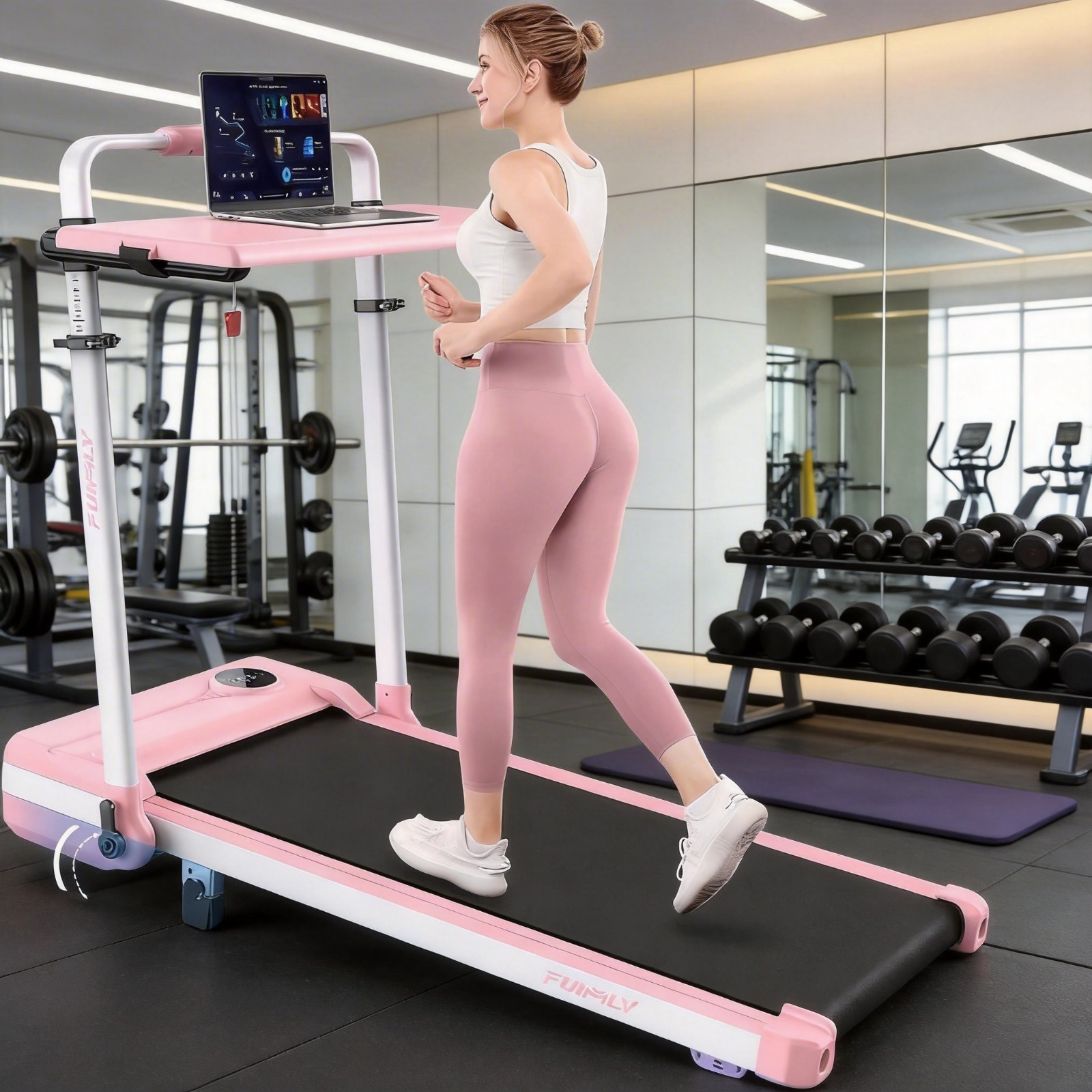Tapis Roulant Elettrico con Display LCD foto 2
